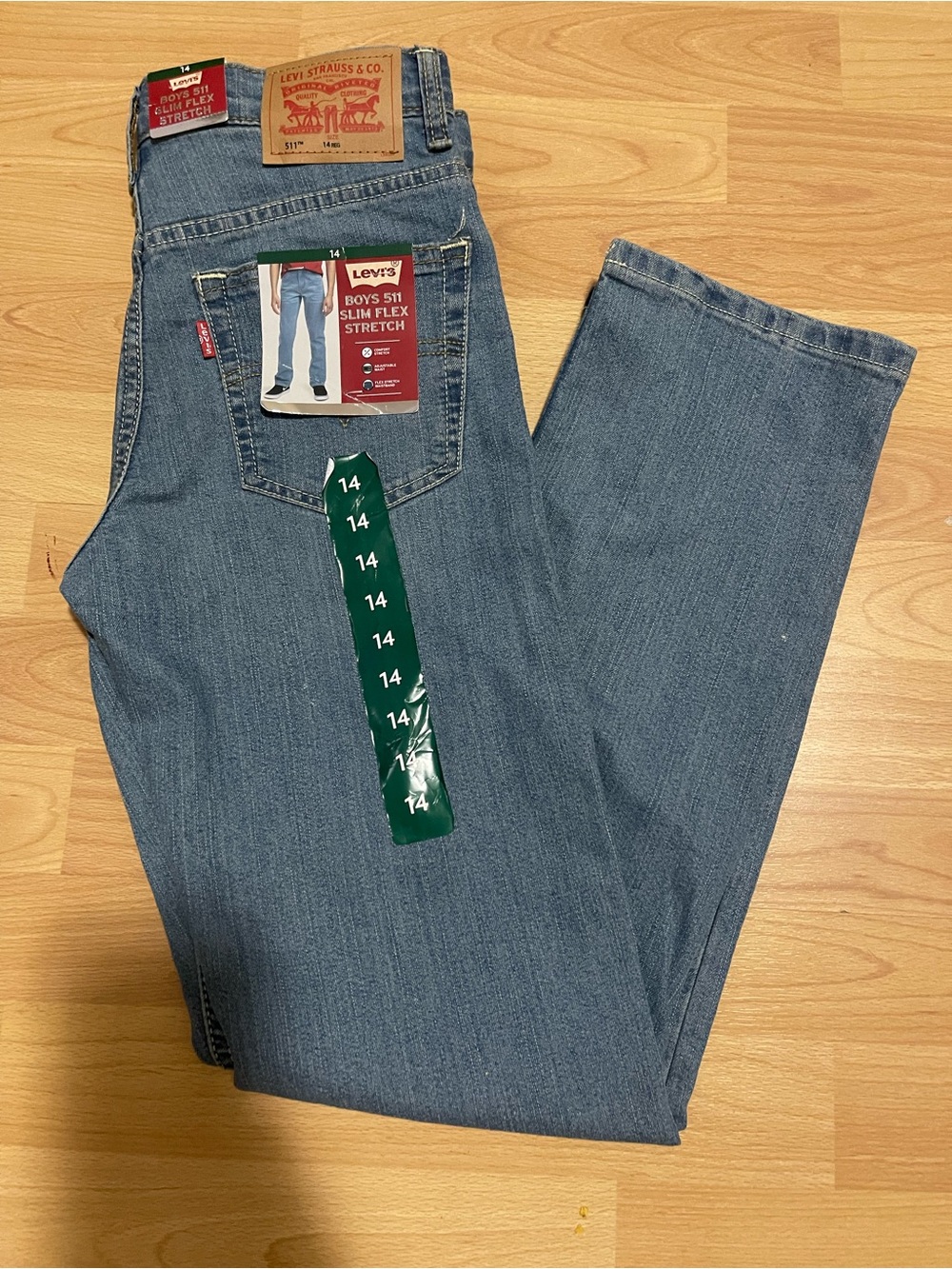 Levi's Boys 511 Slim Fit Stretch Jeans I- Light Blue